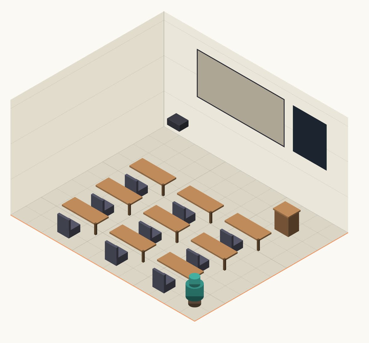 Udaan Studios set up for: Classrooms